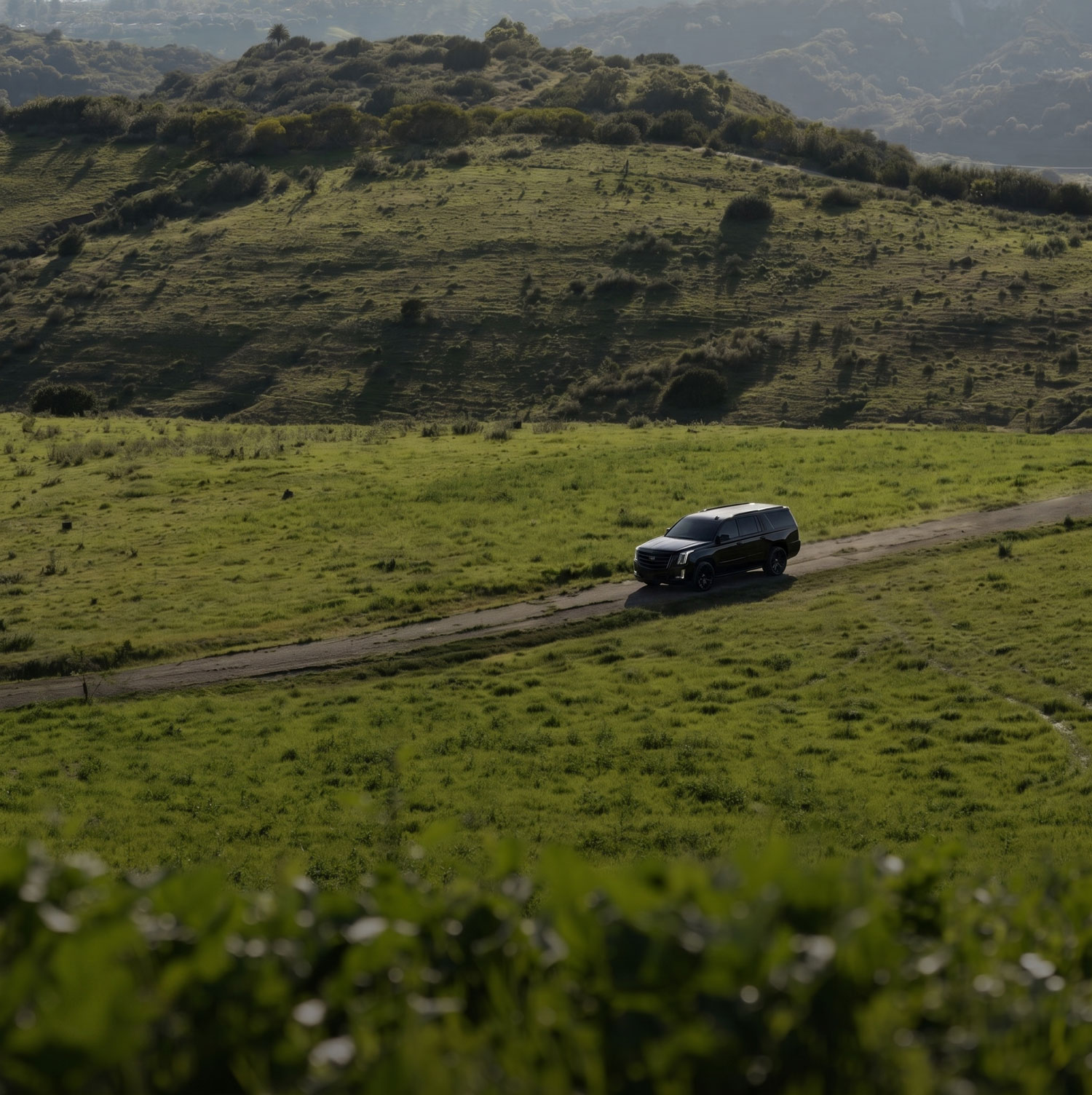 A protective transport movement on a rural road